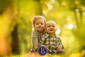 family photo Fall session toddlers smiling