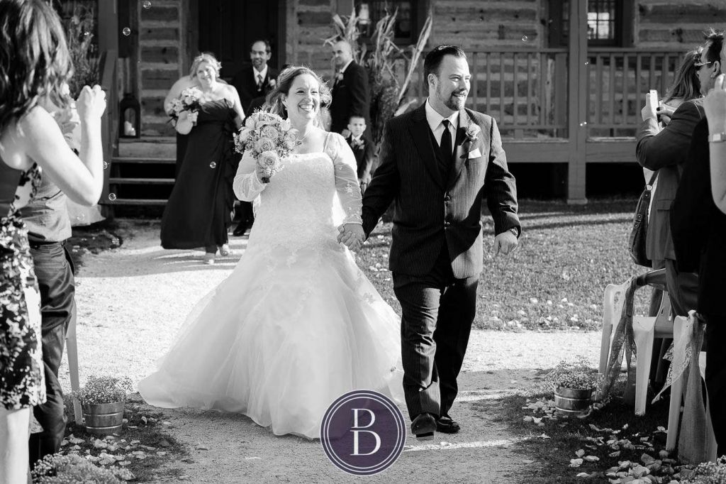 Bride and groom wedding ceremony Fort Gibraltar