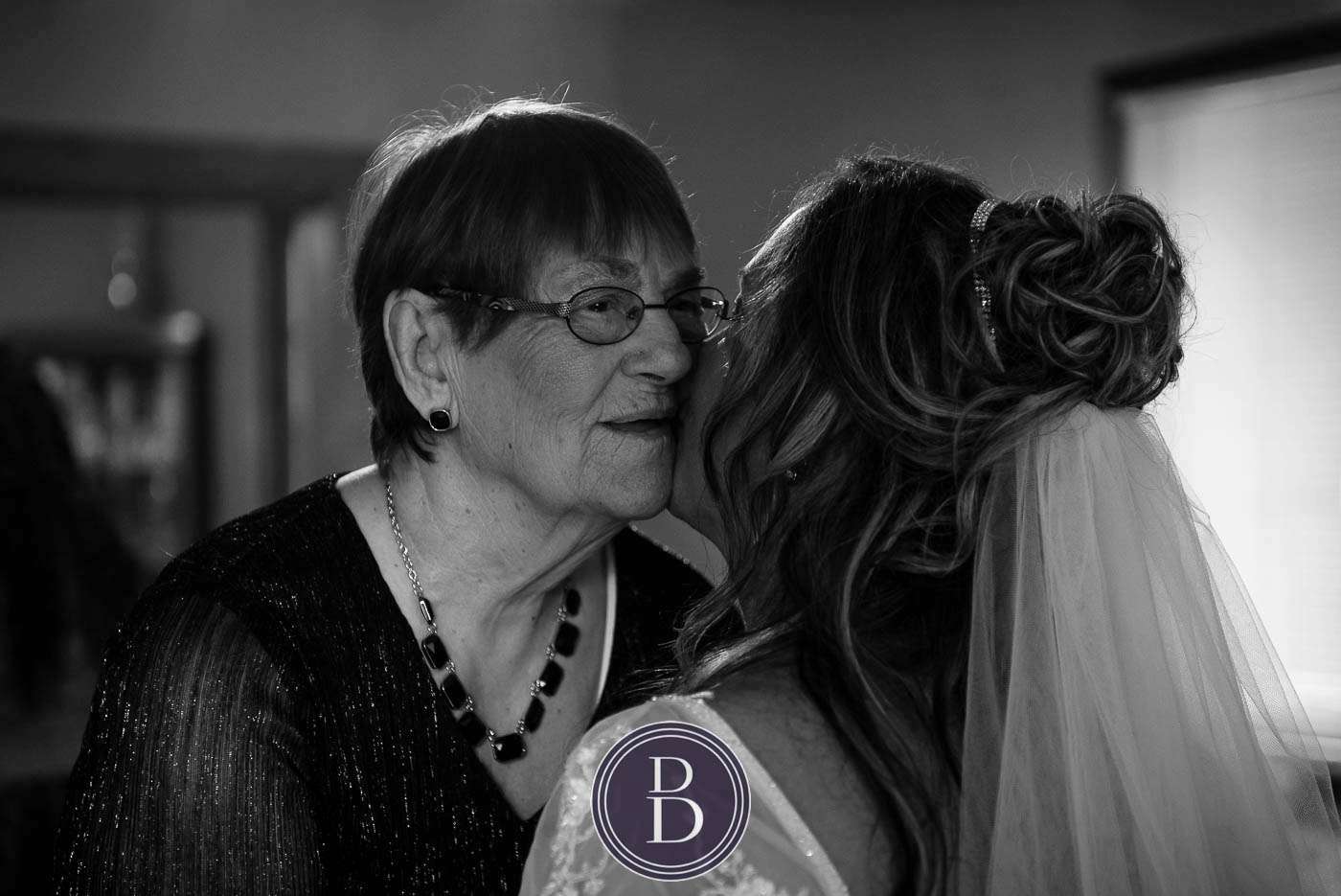 Mom with bride moment