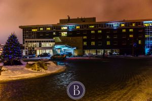 Inn at the Forks Hotel at night