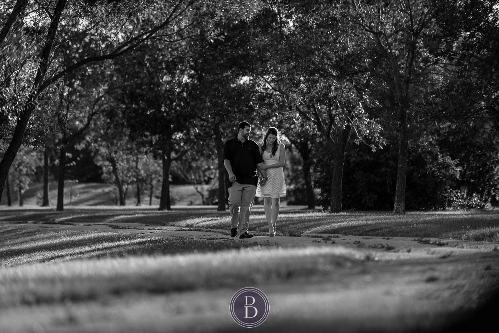 Couple in love taking a walk in park