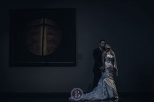 Winnipeg bride and groom romantic portrait