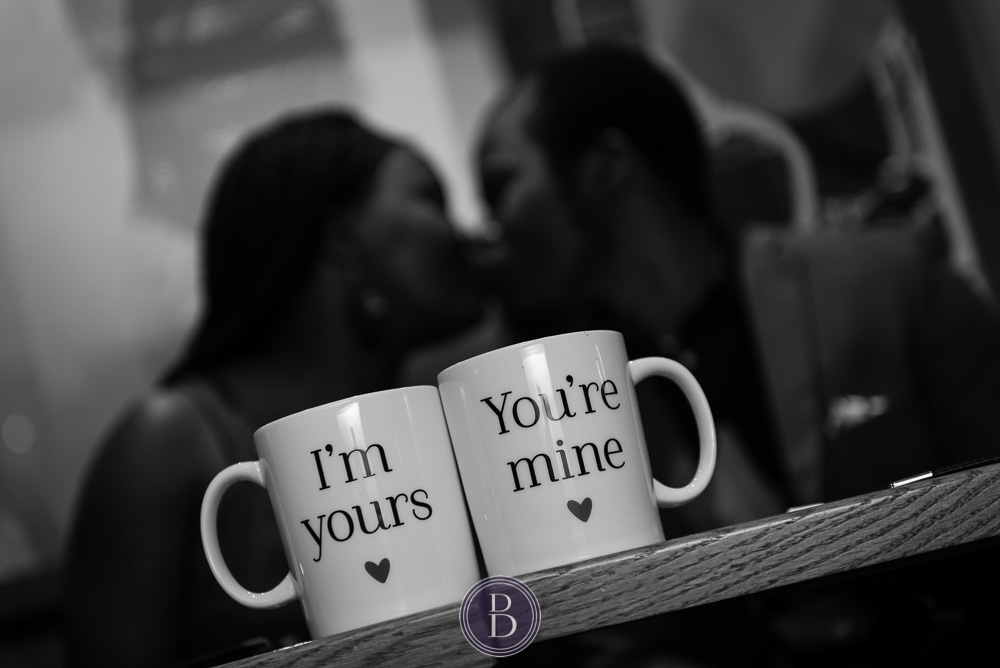 special cups engaged couple