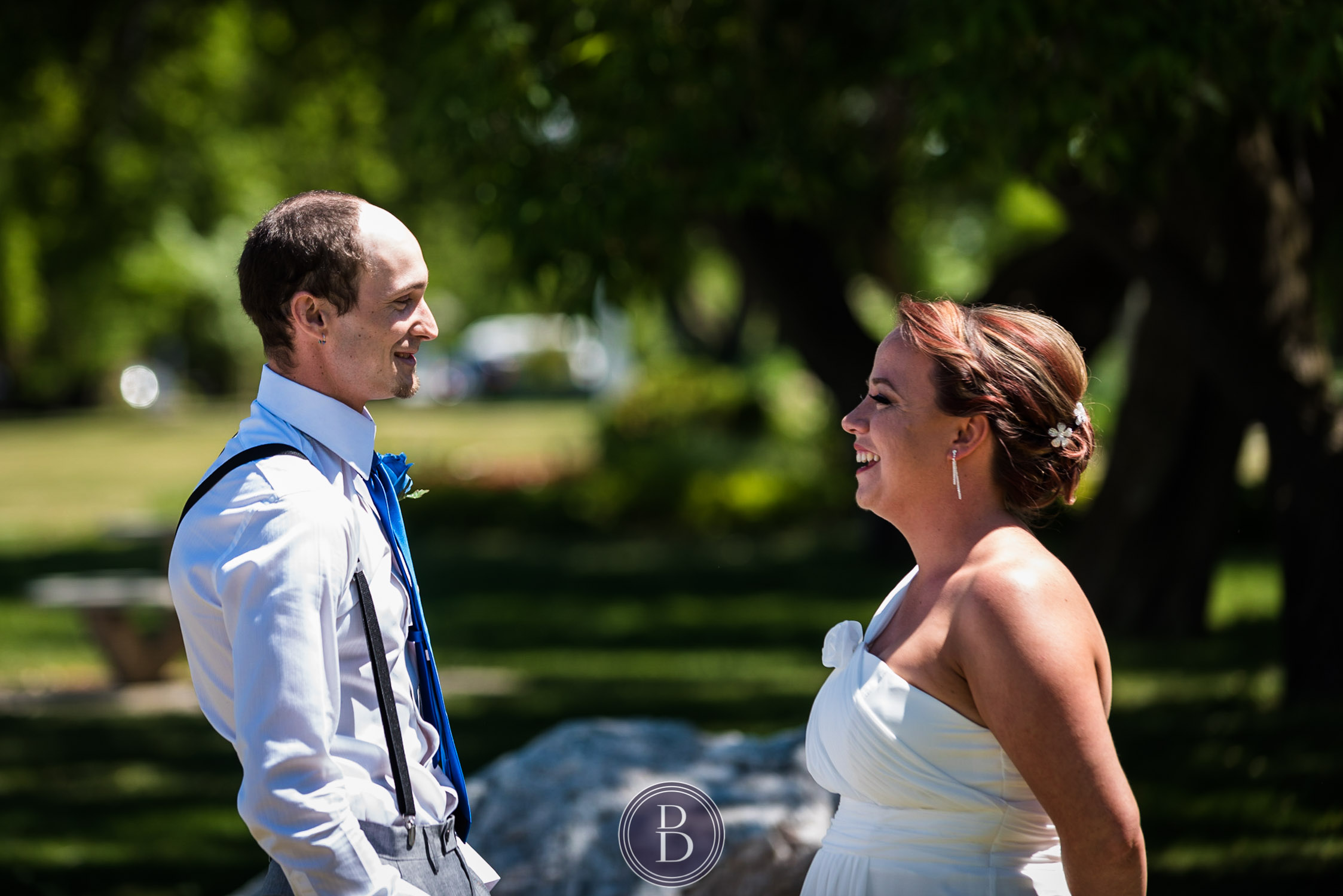 Beausejour Manitoba Wedding first look moment