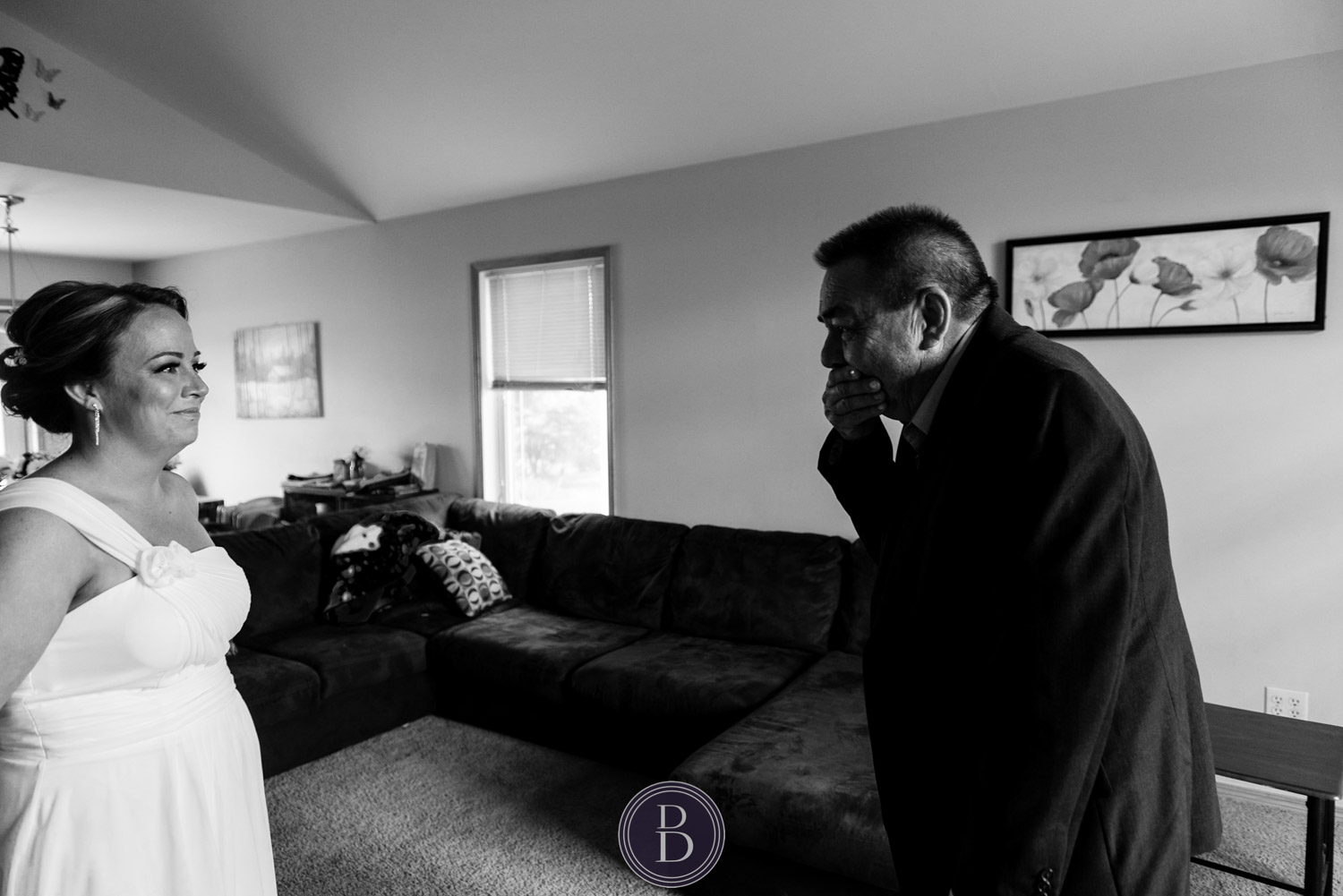 Beausejour Manitoba Wedding father daughter moment