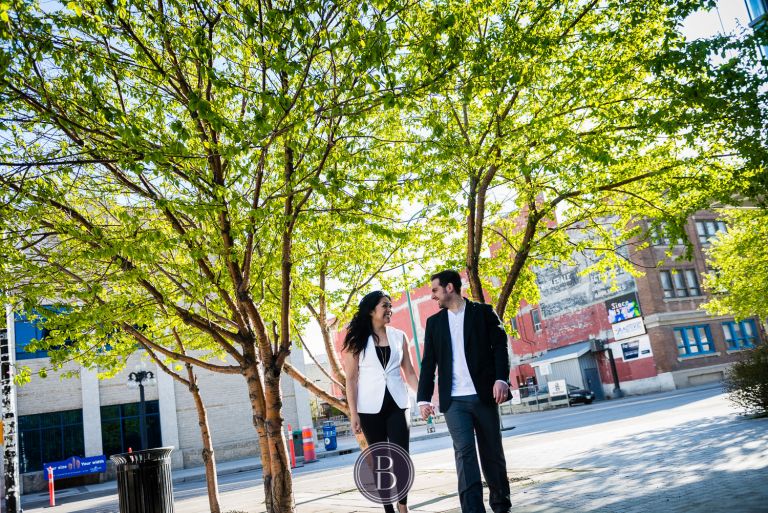 Romantic Engagement Session Winnipeg Exchange District