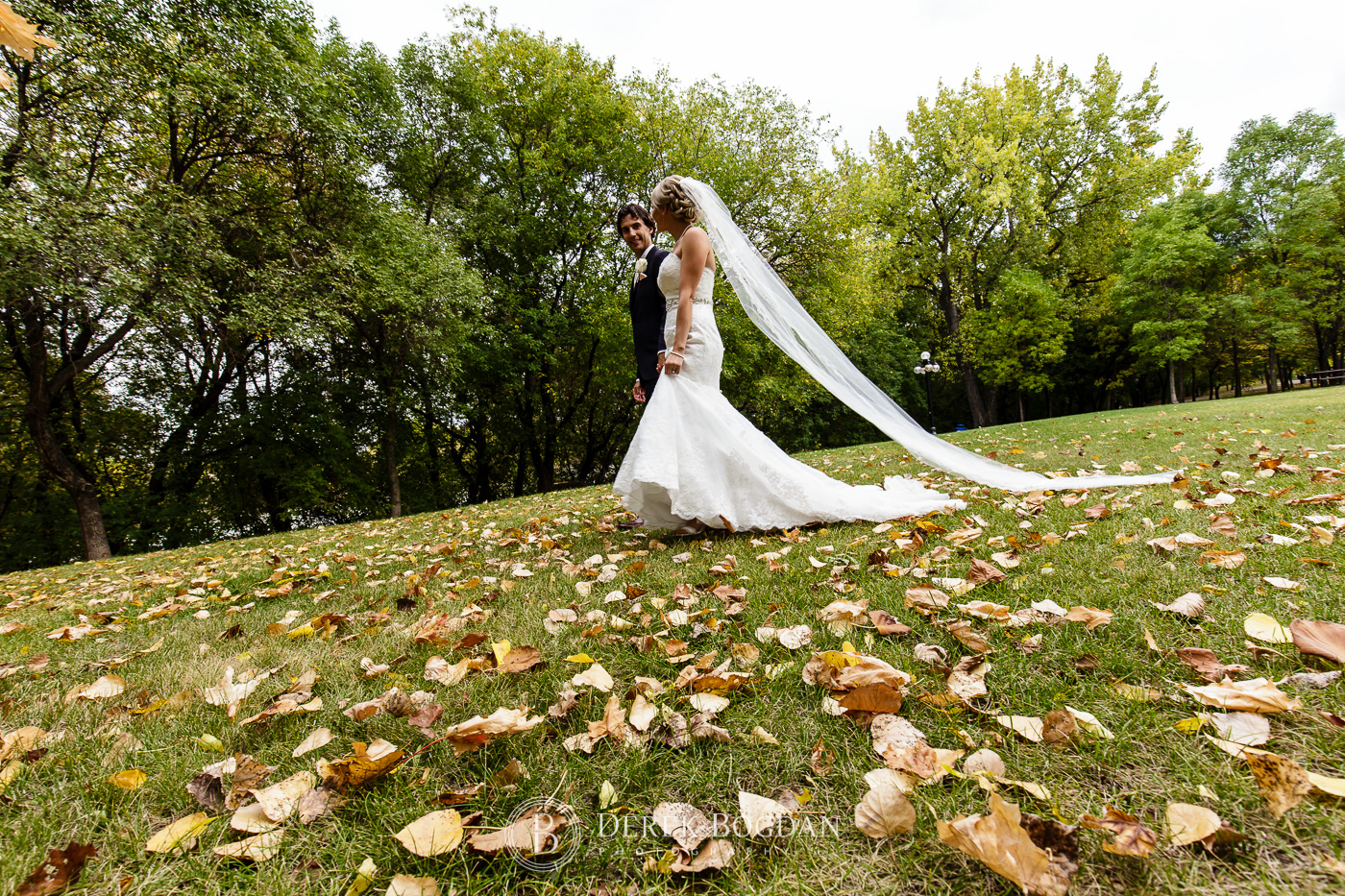 MET wedding Winnipeg bride groom park