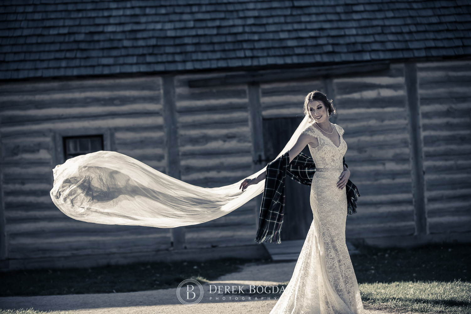 Winnipeg Wedding Fort Gibraltar bridal portrait