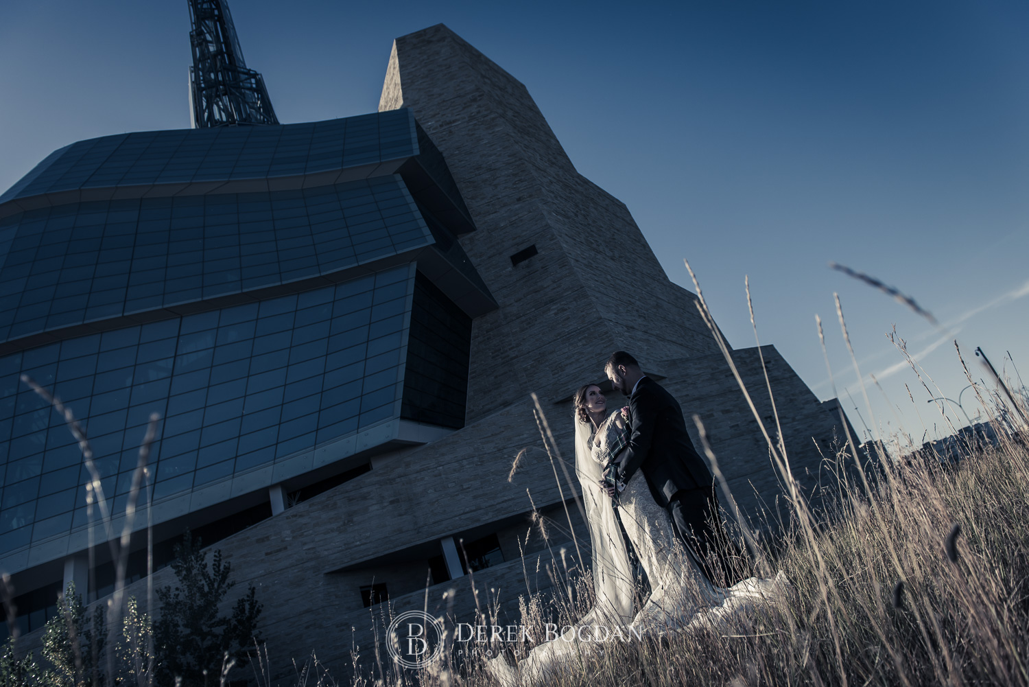Winnipeg Wedding photographers Human Rights Museum bride groom