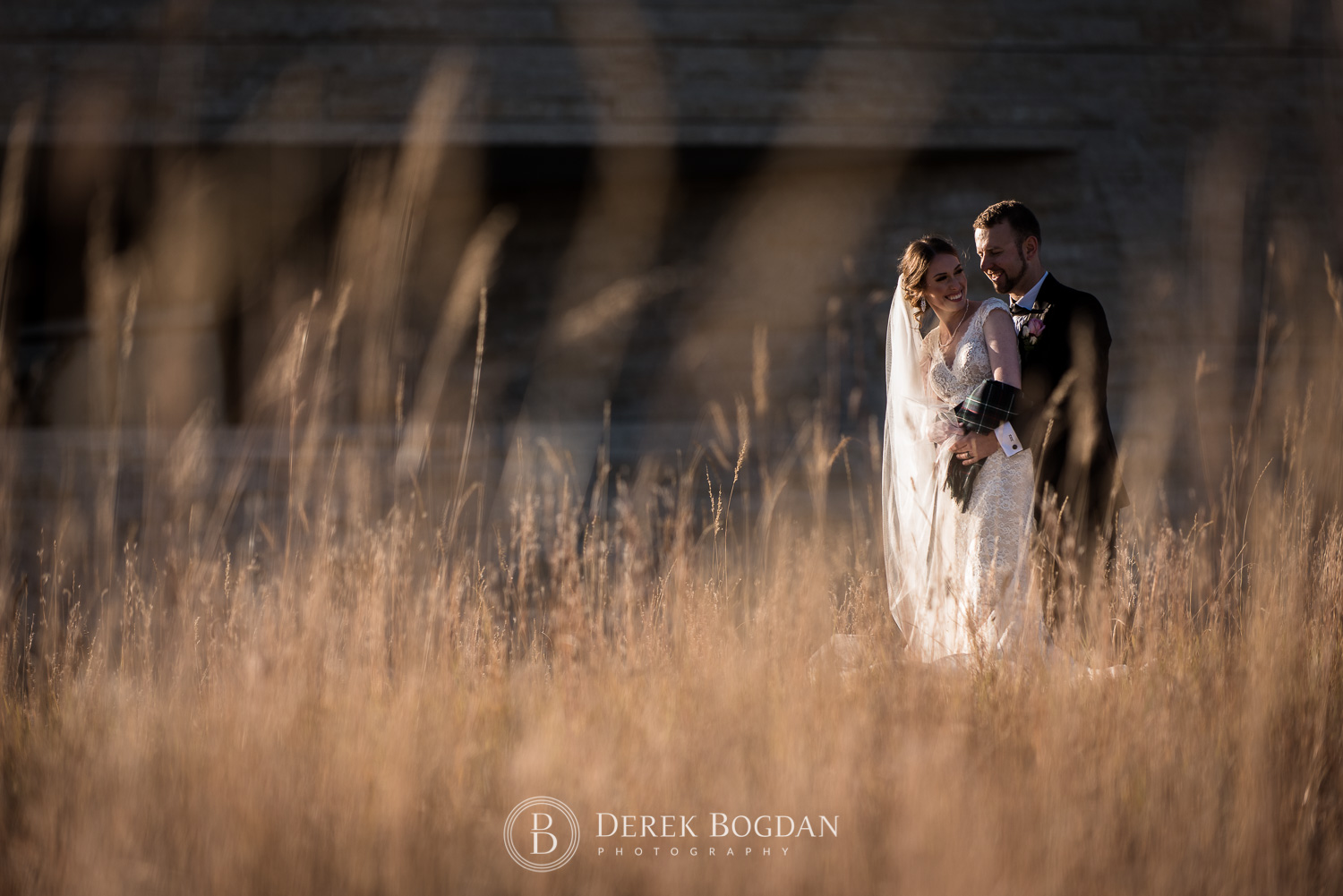 Winnipeg Wedding bride groom prairie grass