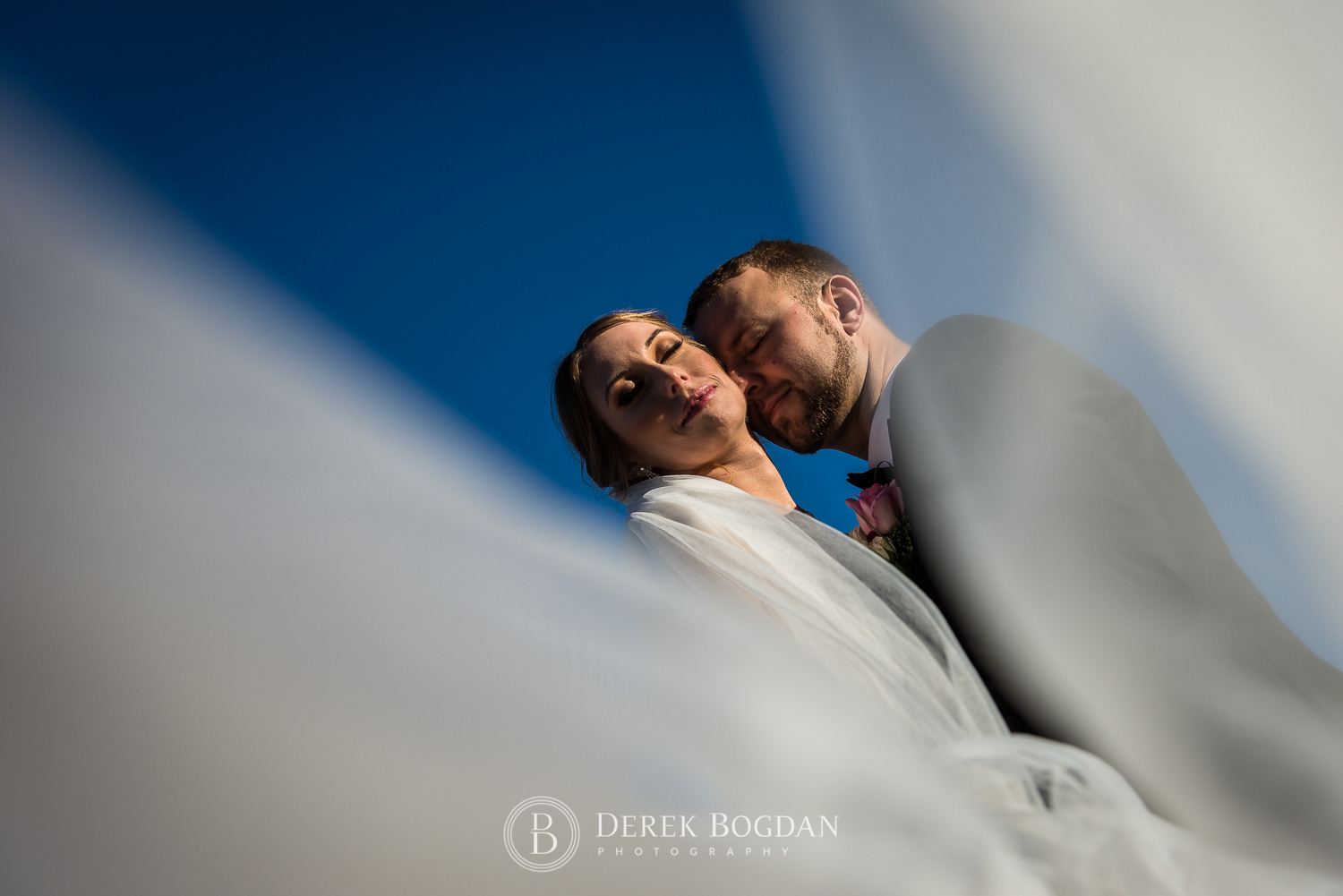 Winnipeg Wedding Photographers Bride Groom Love veil