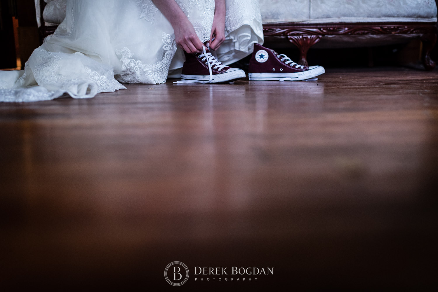 bride sneakers Evergreen Village Wedding Niverville Manitoba