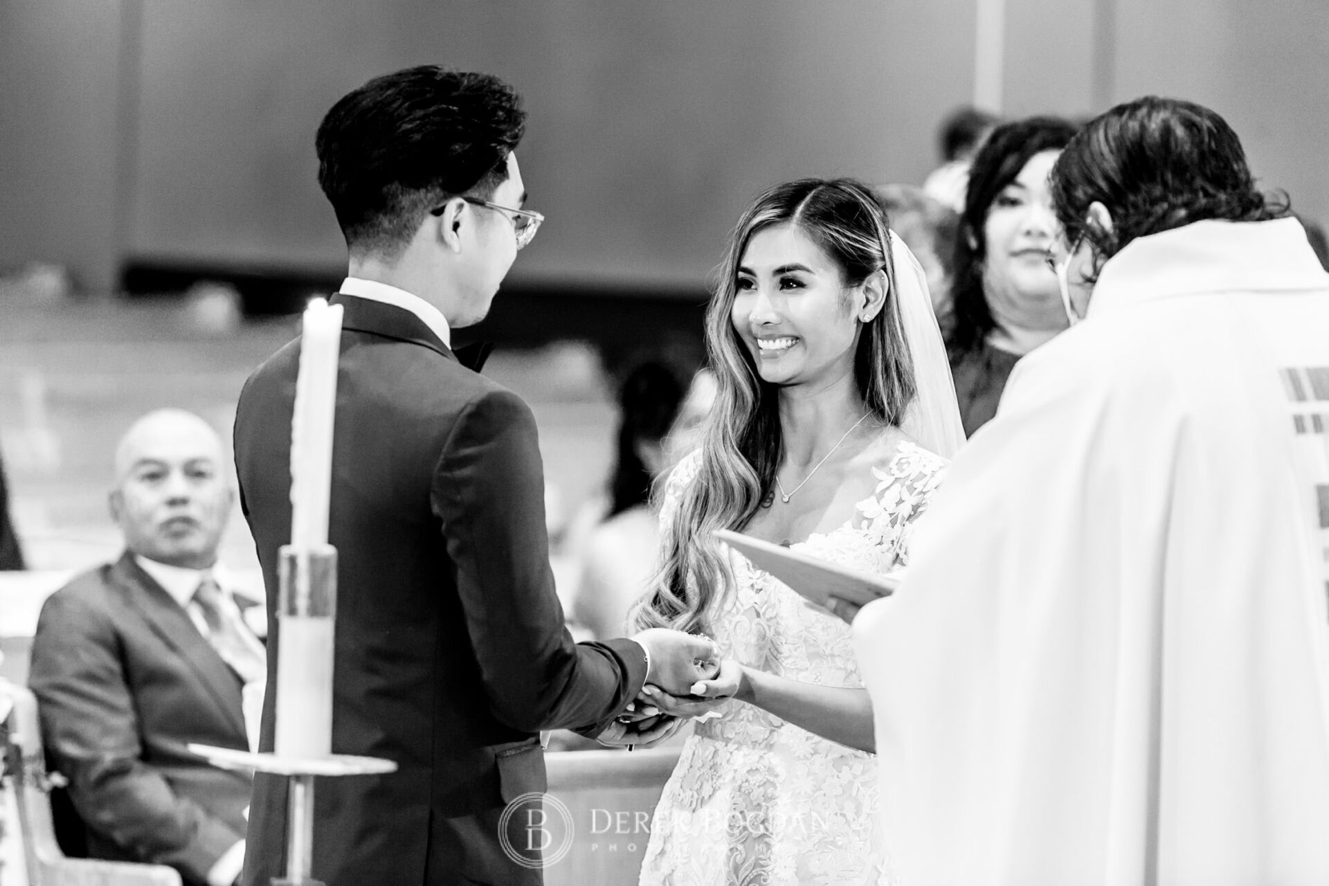 Winnipeg catholic wedding church ceremony, bride and groom St. Edward the Confessor Church